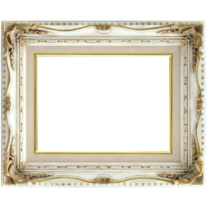 楽天市場】油絵額縁／油彩額縁 【F3 アンティークアイボリーアクリル 