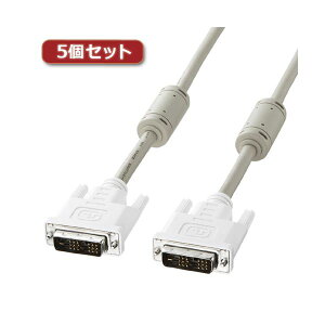 5�Z�b�g �T�����T�v���C DVI�P�[�u���i�V���O�������N�A1m�j KC-DVI-1KX5