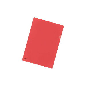 (まとめ) リヒトラブ カラークリヤーホルダー A4判 F-78-3 赤 1枚入 【×20セット】