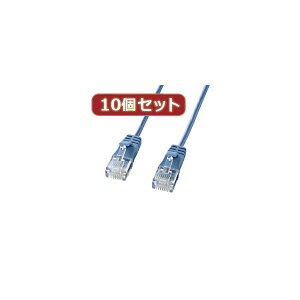 10�Z�b�g�T�����T�v���C �J�e�S��6�����ɍ�LAN�P�[�u�� �i�u���[�A5m�j KB-SL6-05BLX10