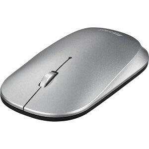 バッファロー(サプライ) 薄型 3ボタン Bluetooth BlueLEDマウス ノーマル シルバー BSMBB330NSV
