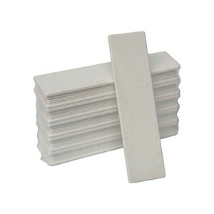 (まとめ)日本統計機マグネット式片面名札22×82 白 S25-1W 1パック(10枚)【×5セット】