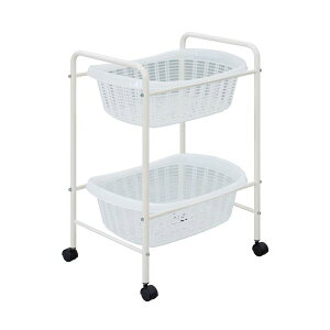 高田ベッド製作所 脱衣ワゴン 2段 TB-73-06 ホワイト