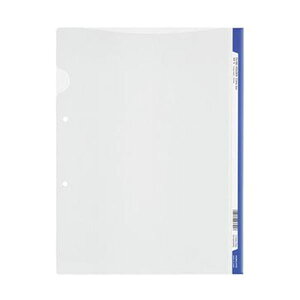 (まとめ)コクヨ ファイリングホルダー<カラーバー> 2穴あき・ロング見出しカード付き A4 青 フ-GHL750B 1セット(5冊)【×20セット】