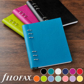 ファイロファックス システム手帳 A5サイズ クリップブック クラシック 6穴 リング径25mm メンズ レディース 合皮素材 デスクサイズ Filofax Clipbook フリーダイアリー付き