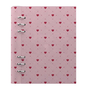 ファイロファックス システム手帳 クリップブック ラブ A5サイズ Filofax Clipbook Love 合皮素材 デスクサイズ 6穴 リング径25mm