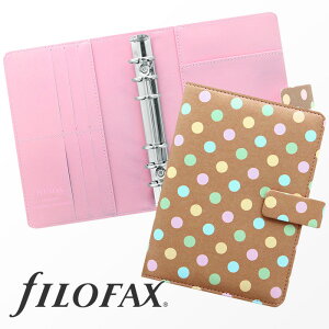 t@Ct@bNX VXe蒠 Filofax p^[ oCuTCY pXeX|bc 6 Oa23mm  Y fB[X Patterns PastelSpots xg{^ߎ NNԃXPW[