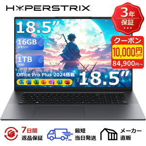 10,000�~OFF�N�[�|���I�y�H�̓��I�Ձz�y�V�i�z�m�[�g�p�\�R�� �m�[�gPC 18.5�C���` Core m3 16GB ������ 1TB SSD Win 11 Pro Office���� 3.4GHz�܂ŋ쓮 1920×1080�t��HD�Ή�IPS�t�� Wi-Fi 5/BT5.0/�L��LAN�Ή� USB3.0 HD