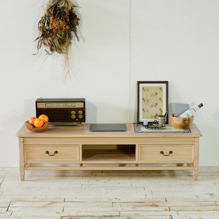 楽天市場】ローボード 収納棚 155×45×46cm 木製 ミンディ 無垢材 