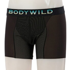 BODY WILD ベンチレーション ボクサーパンツ（前とじ） 全3色 ブラック ブルーグリーン ネイビーブルー