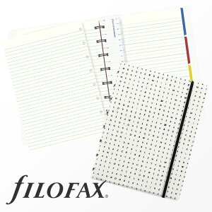 t@Ct@bNX lߑւ\m[gubN A5TCY CvbV ubN&zCg Filofax Impressions BlackWhite Y fB[X 