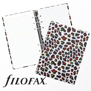 t@Ct@bNX VXe蒠 Filofax NbvubN p^[ Patterns oCuTCY Ip[h 6 Oa25mm  AW Y fB[X TCY Clipbook RetroMap Leopard