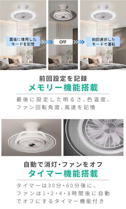 楽天市場】シーリングファンライト リモコン付き LED ファン付き 