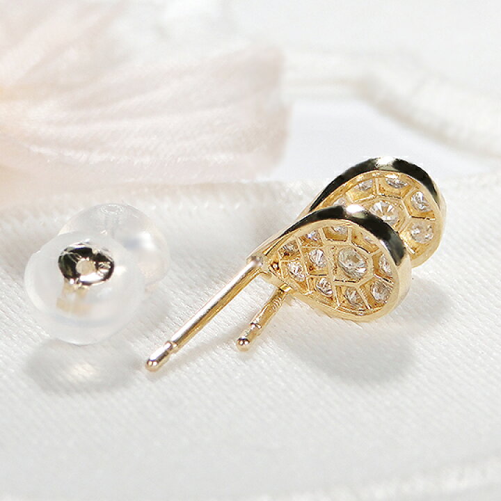 楽天市場】K18YG ペアモチーフ ダイヤモンド ピアス【0.30ct】【送料 