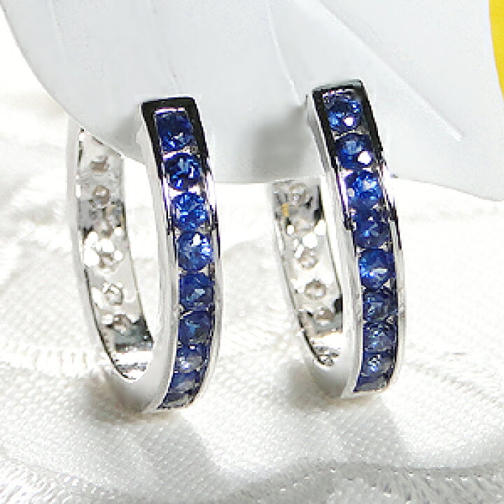 楽天市場】K18WG ダイヤモンド【0.26ct】/ブルーサファイア 