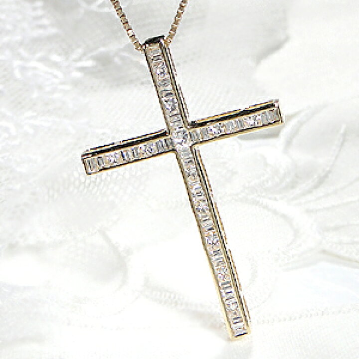 楽天市場】メンズ K18YG 3WAY 【2.00ct】ダイヤモンド クロス 