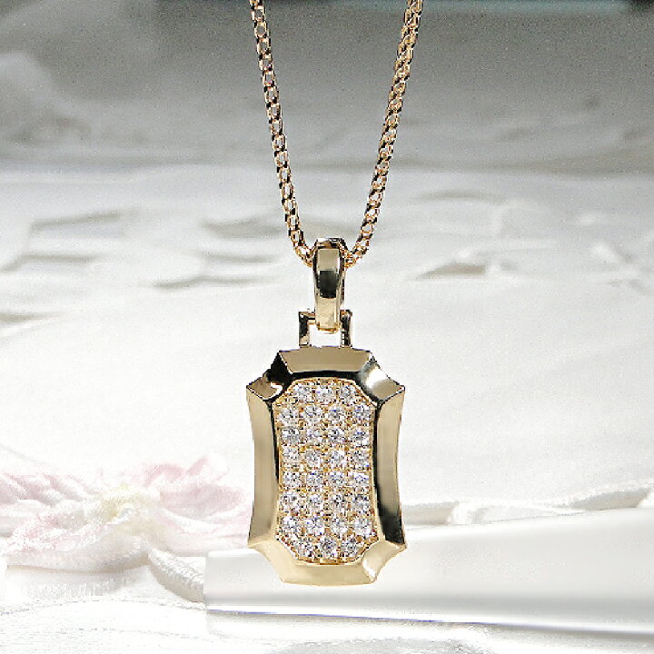 楽天市場】メンズ K18YG【0.51ct】ダイヤモンド ペンダント【送料無料  