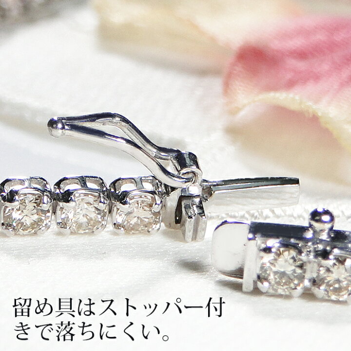 楽天市場】K18YG/WG【3.00ct】ダイヤモンド テニスブレスレット 【送料 