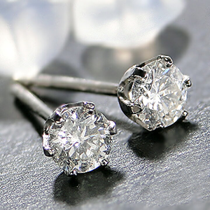 楽天市場】Pt900【0.3ct】一粒ダイヤモンド ピアス ダイヤ pt900 