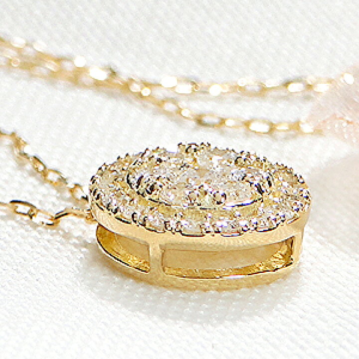 楽天市場】K18YG【0.30ct】ダイヤモンド ネックレスダイヤ ペンダント 