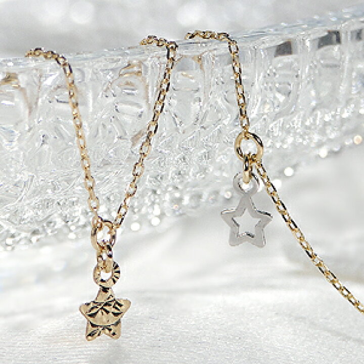 楽天市場】K18YG/WG スターモチーフ ブレスレット可愛い 人気 プチプラ  