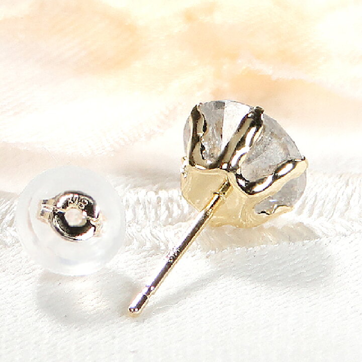 楽天市場】【限定10本】【片耳用】K18YG【1.0ct】一粒 ダイヤモンド  