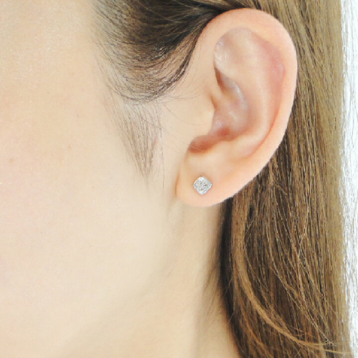 楽天市場】K18YG/WG【0.16ct】ダイヤモンド ピアス18K 18金 ゴールド  