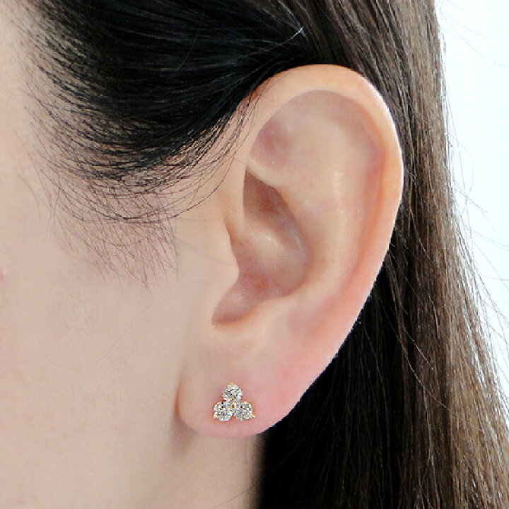 楽天市場】K18YG【0.78ct】ダイヤモンド ピアス18金 K18 18K ゴールド  