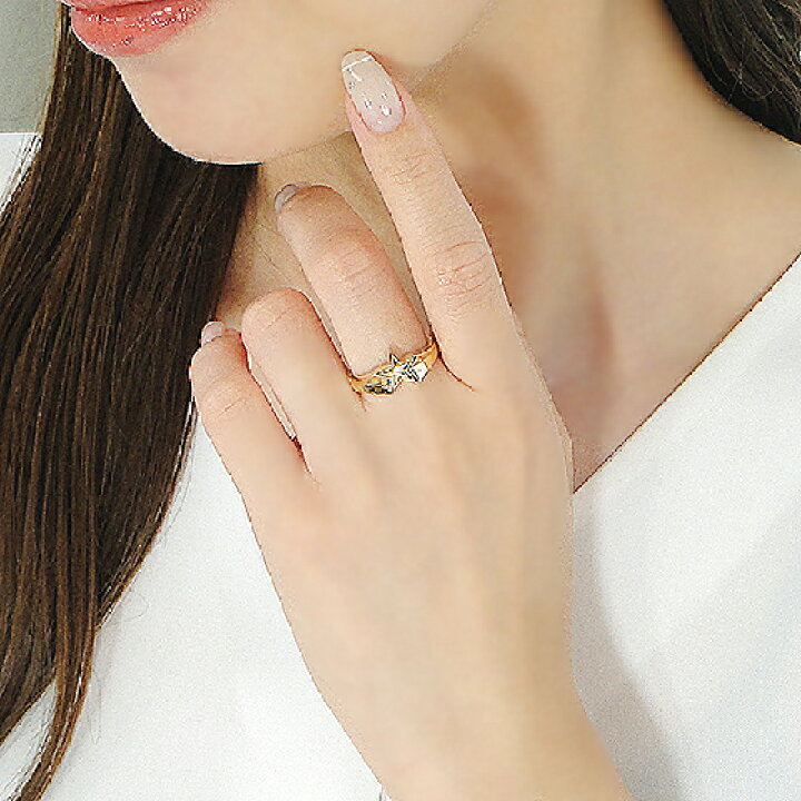 楽天市場】K18YG ダイヤモンド リング 【0.025ct】【送料無料】【代引  