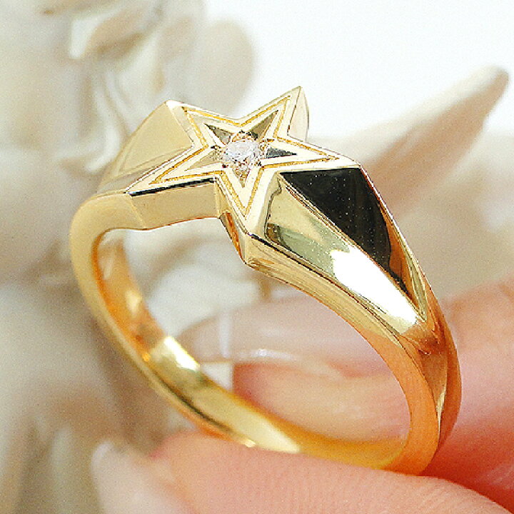 楽天市場】K18YG ダイヤモンド リング 【0.025ct】【送料無料】【代引  