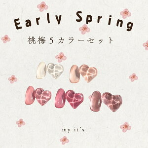 my it's Color Gel �J���[�W�F�� Early Spring ���~�J���[�l�C�� 5�F�Z�b�g �t�J���[ �t�l�C�� �R���e�i�^�C�v ��l���q �W�F���l�C�� �Z���t�l�C��