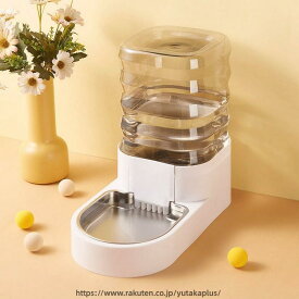新型ペット自動給水器 プラスチック製ペット用給水器 静音ペット用給水器 犬用自動給水ボウル 猫・犬用自動給水ボウル