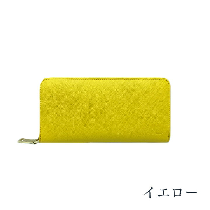 ♥即購入OK♥(❁ᴗ͈ˬᴗ͈)◞新品★ステッチレザー財布大容量イエロー黄色