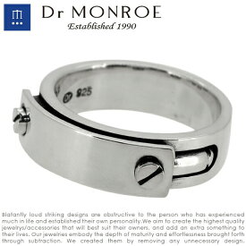 Dr MONROE ドクターモンロー ビスプレートリング 7号～23号 シルバーリング メンズリング 指輪 リング Dr MONROE ドクターモンロー シルバーアクセサリー 銀 ミニマルなデザイン・大人の深みとさり気なさが最高に引き立つアクセ シルバー925 シルバーアクセ メンズ ブランド