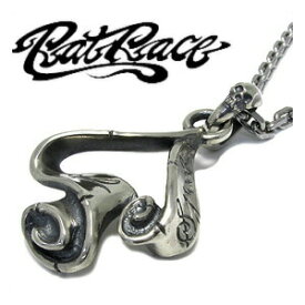 RAT RACE ラットレース エースオブスペード リボン トップ シルバーネックレス シルバー925 スペード スペード ネックレス シルバーネックレス メンズ ペンダント シルバー925 RAT RACE ラットレース 存在感抜群の スペードのエースペンダント シルバー 男性用 トランプ