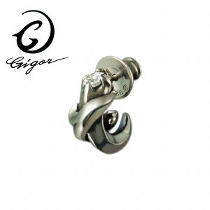 GIGOR ジゴロウ メディピアス GARDEN series ガーデンシリーズ 植物 波 曲線 ウェーブ 天然石 片売り ばら売り 1P メンズ ハード 存在感 アクセサリー ギフト プレゼント おしゃれ GARDEN series ガーデ