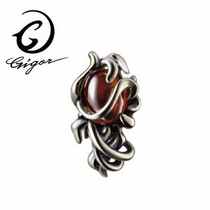GIGOR ジゴロウ ムークピアス TRAMENT series トラメントシリーズ 波 曲線 ウェーブ アラベスク 唐草 片売り ばら売り 1P メンズ ハード 存在感 アクセサリー ギフト プレゼント おしゃれ TRAMENT series