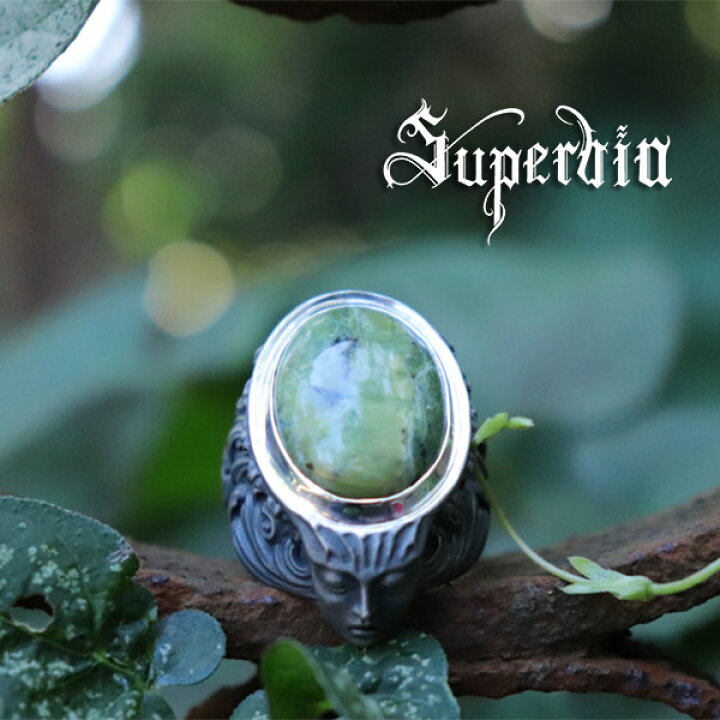 楽天市場】Superbia “エンジェルダスト”リング グリーンオパール 13号 