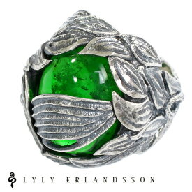 LYLY ERLANDSSON the VEIL Green グリーン リング 7号～25号 リリーエルランドソン 指輪 ベール the VEIL ザ・ベール リリーエルランドソン green 緑 正規取扱店 樹脂 レジン LYLY ERLANDSSON シルバーアクセサリー ブランド 美しい有機物をモチーフに