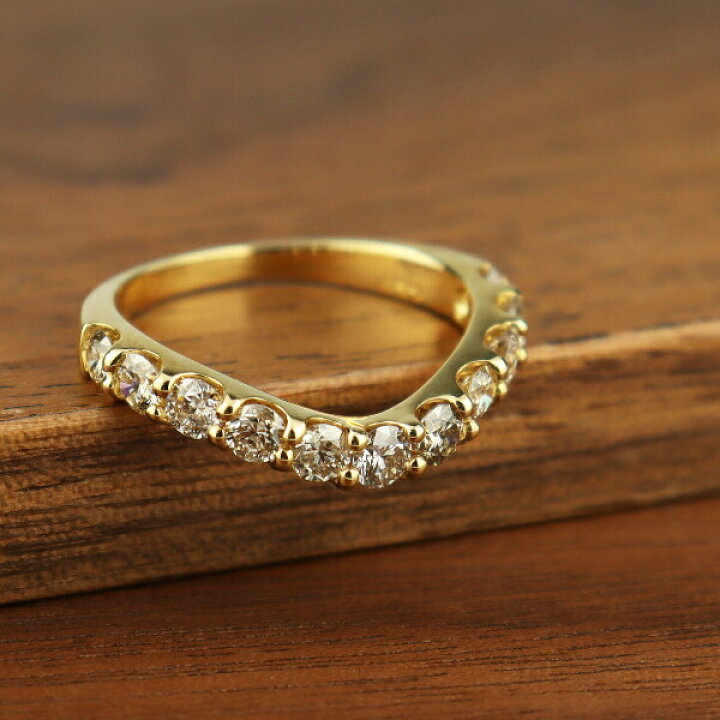 楽天市場】K18 1.0ct 大粒 ダイヤモンド エタニティリング 指輪 