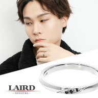 LAIRD レアド 天然 ダイヤモンド スリット ステンレス メンズ リング 15〜21号 サージカルステンレス 金…