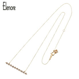 Elenore Jewelry 10金ホライゾンネックレス エレノアジュエリー ネックレス チェーン付き K10 トパーズ Elenore エレノアジュエリー ゴールドジュエリー ブランド エレノアとは 光 の意味 人を輝かせる光をデザインする がデザインコンセプト レディース 女性用 金鎖