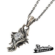 アルテミスクラシック フレアペンダント Artemis Classic チェーン付 シルバーネックレス フレア 炎 ネッ…