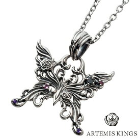 アルテミスキングス ARTEMISKINGS アゲハペンダント AKP0127 シルバー925 シルバー チェーン付き シルバーアクセサリー シルバーアクセ シルバーネックレス ネックレス ペンダント シルバー メンズ 男性 メンズネックレス アルテミス ブランド キングス ハード パンク