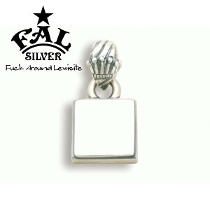 F.A.Lクラウンロゴキャンバスペンダント ペンダントトップ(チェーンなし) クラウン 王冠 スクエア プレート クラウン 王冠 スクエア プレート エフエーエル Fuck Around Lewisite ファックアラウン