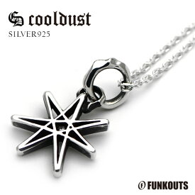 FUNKOUTS ファンクアウツ cooldust クールダスト 七芒星 ペンダントトップ チェーンなし スター 星 メンズ アクセサリーブランド FUNKOUTS ファンクアウツ cooldust クールダスト シルバー925 天然石 男女兼用 スターアクセサリー 星アクセサリー 幾何学模様 ハード