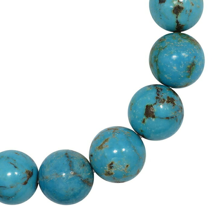 楽天市場】天然 ターコイズ トルコ石 ブレスレット 12mm 17.5cm メンズ 