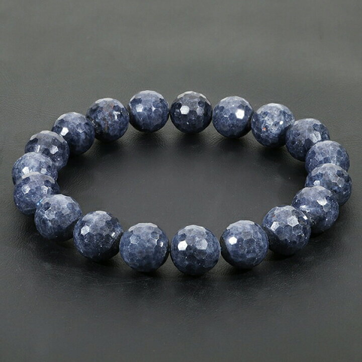 楽天市場】サファイア ブレスレット ミラーボール カット 10mm 18~19cm 
