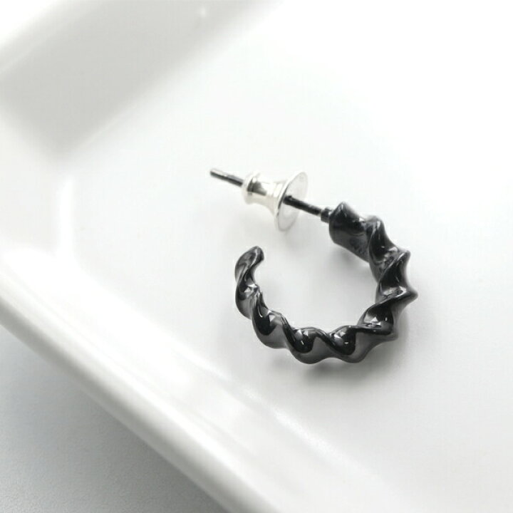楽天市場】PUERTA DEL SOL 17mm インパラホーン ブラック フープピアス 