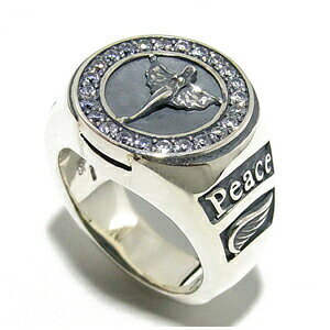 BULLET PEACE �L���[�r�b�N�W���R�j�A ���B�[�i�X �V���o�[�����O 9�`23�� �w�� �����O Ring�����Y ���f�B�[�X �j�������w�� �u�����h �v���[���g �l�C �ގ� ���킢�� �������